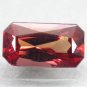 Firely Natural Rectangular 4*7.5 mm Intense Peach Orange Tanga Sapphire 1.95 CT.