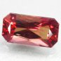 Firely Natural Rectangular 4*7.5 mm Intense Peach Orange Tanga Sapphire 1.95 CT.