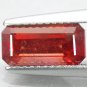 2.26 CT.Natural Emerald 5*10 mm. Vivid Orange Tanga Tanzania Corundum Sapphire