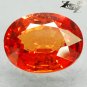 2.39 Ct.Firely Natural Oval 7*9 mm. Vivid Orange Tanga Mine Tanzania Sapphire
