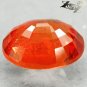 2.39 Ct.Firely Natural Oval 7*9 mm. Vivid Orange Tanga Mine Tanzania Sapphire