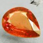 2.72 Ct.Natural Pear 8*11 mm. Tanga Vivid Hot Red Orange Sapphire Loose Gemstone