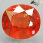 2.77 CT.Full Fire Natural Oval 7*8 mm. Vivid Hot Reddish Orange Tanga Sapphire