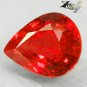 3.12 Ct.Natural Pear 7.5*10 mm. Car Tail Light Color Vivid Orangish Red Sapphire