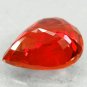 3.12 Ct.Natural Pear 7.5*10 mm. Car Tail Light Color Vivid Orangish Red Sapphire