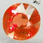 Full Fire Natural Cushion 6 mm Vivid Padparadscha Pinkish Orange Sapphire 1.48Ct