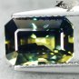 4.23 CT.Unusual Certified Unheated Natural Emerald 6.5*10 mm. Bi Color Sapphire