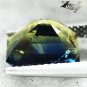 4.23 CT.Unusual Certified Unheated Natural Emerald 6.5*10 mm. Bi Color Sapphire