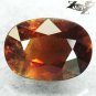 3.79 CT.Unheated Unusual Natural Oval 7.5*10.5 Schiller Honey Red Brown Sapphire