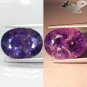 12.1 Ct.Unheated Natural Oval 12.5*17 Vivid Violet Purple Color Change Sapphire