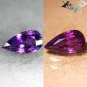 2.47 Ct.VVS Full Fire Unheated Natural Pear 6*11 mm Violet Color Change Sapphire