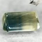 4.21Ct.Collect Grade Unheated Natural Emerald 6*10 Bi Color Yellow Blue Sapphire