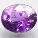 Unheated Firely Natural Oval 5*6 Vivid Juicy Purple Pink Sapphire 0.94 CT.粉紅色藍寶石