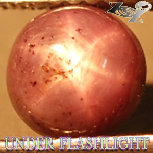 2.02 CT.Unheated Natural Round 6.5 mm. 6 Rays Star Mogok Burma Red Ruby Gem