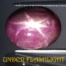 18.16 CT.Natural Oval 13.5*17 mm. 6 Rays Star Madagascar Red Ruby Corundum Gems