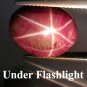 22.7 CT.Natural Genuine 100% Oval 14.5*16.5 mm. Strong Sharp 6 Rays Star Ruby