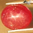 2.29 CT.Natural Oval 7.5*9 mm. 6 Rays Star Mogok Burma Magenta Red Ruby Gem