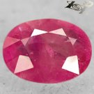 Natural Oval 5.8 * 7.4 mm. Red Pink Strawberry Mogok Burma Ruby 1.26 Ct.Gems