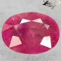 Natural Oval 5.8 * 7.4 mm. Red Pink Strawberry Mogok Burma Ruby 1.26 Ct.Gems