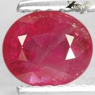 Firely Natural Oval 5*6 mm Intense Blood Pigeon Red Mogok Burma Ruby 1.08 Ct.