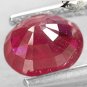 Firely Natural Oval 5*6 mm Intense Blood Pigeon Red Mogok Burma Ruby 1.08 Ct.