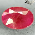 Natural Oval 6 * 8 mm. Pink Red Mogok Burma Ruby 1.2 Ct.Gem