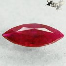 Natural Marquise 5*10 mm. Intense Blood Pigeon Red Mogok Burma Ruby 0.89 Ct.