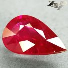 Natural Pear 6*10 mm. Pinkish Red Mogok Burma Ruby 1.52 Ct.