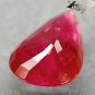 Natural Pear 6*10 mm. Pinkish Red Mogok Burma Ruby 1.52 Ct.