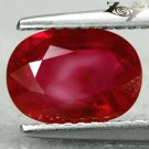 2.02 Ct.Natural Oval 6.5*9 mm. Intense Blood Pigeon Red Mogok Burma Ruby 紅寶石