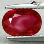 2.02 Ct.Natural Oval 6.5*9 mm. Intense Blood Pigeon Red Mogok Burma Ruby 紅寶石