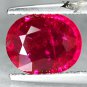 2.03 ct.Firely Natuarl Oval 7*9 mm Vivid Blood Pigeon Red Ruby, NO CHEM HEATED