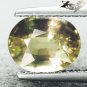 2.06 CT. Unheated Natural Oval 6.5*8 mm.Intense Kiwi Green Yellow Sapphire 黃色藍寶石