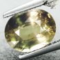 2.06 CT. Unheated Natural Oval 6.5*8 mm.Intense Kiwi Green Yellow Sapphire é»è²è寶ç³