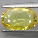 2.39 CT.Natural Oval Intense Lemon Yellow Songea Mine Tanzania Sapphire 黃色綠柱石