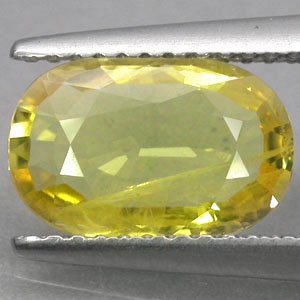 2.39 CT.Natural Oval Intense Lemon Yellow Songea Mine Tanzania Sapphire &eacute;&raquo;�&egrave;�&sup2;&ccedil;&para;&nbsp;&aelig;�&plusmn;&ccedil;�&sup3;