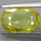 3.3 CT.Natural Oval 8*12 mm. Lemon Yellow Songea Mine Tanzania Sapphire Corundum