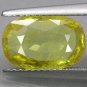 3.3 CT.Natural Oval 8*12 mm. Lemon Yellow Songea Mine Tanzania Sapphire Corundum