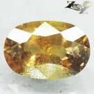 2.53 C.Strange Unheated Natural Oval 6*9mm Labradorescence Yellow Tanga Sapphire