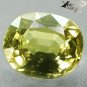 2.77 Ct.Firely Unheated Natural Oval 7.5*9 mm Intense Lime Yellow Tanga Sapphire