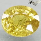 3.18 Ct.Unheated Natural Oval Lime Yellow Tanga Mine Tanzania Sapphire 黃色藍寶石