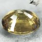 9.03 Ct.Firely Unheated Natural Oval 11*13 Intense Lime Yellow Tanga Sapphire