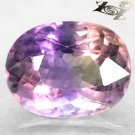 13 CT.Firely Natural Oval 13.5*17.5 mm. Oval Purple Yellow Zone Clear Ametrine
