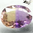 13.69 CT.Natural Oval 14*18 mm. Purple Yellow Zone Clear Ametrine Quartz 紫黃晶