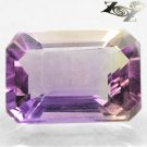 7.41 CT.VVS 1 Natural Emerald 10.5*15 mm. Yellow Purple Zone Africa Ametrine 紫黃晶