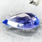 3.26 CT.VVS 1 Natural Pear 8 * 12 mm. Rich Vivid Purple Blue Tanzania Tanzanite