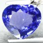 3.95 CT.Flawless Natural Heart 9.5*11 Vivid Cornflower Purple Tanzania Tanzanite