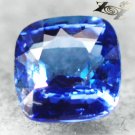 2.02 CT.Flawless Natural Cushion 7 mm. Exceptional Blue Tanzania Tanzanite Gems