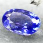 2.15 CT.VVS 1 Natural Oval 6*9.5 mm. Vivid Violetish Blue Tanzania Tanzanite Gem