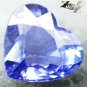 3.03 CT.Flawless Natural Heart 9*9 mm. Vivid Cornflower Purple Blue Tanzanite 妿¡
